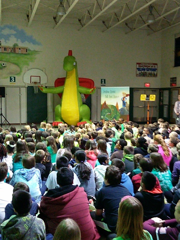 d202schools's tweet photo. #GrandPrairieES with author of Joshua's Dragon https://t.co/zHBply51hd