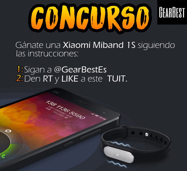 DanielTorrezR's tweet photo. @Gearbestes Chicos para ganarse la Xiaomi Miband 1S hagan lo que dice la imagen. https://t.co/mWRgolmC9s suerte. https://t.co/dE1EOykYgz