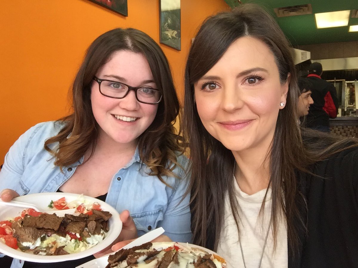 JordanDaoust1's tweet photo. Working lunch with @MelissaHunter1. Supporting those who support others at Jumbo Donair #yeg #yegre  #yegfood #local https://t.co/u91d4OyyPM