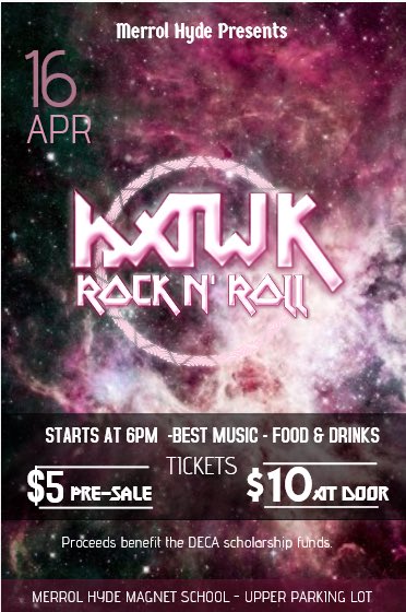 hawkrocknroll's tweet photo. get hype because Hawk Rock is coming!!!! https://t.co/M3M2Pp7HWb