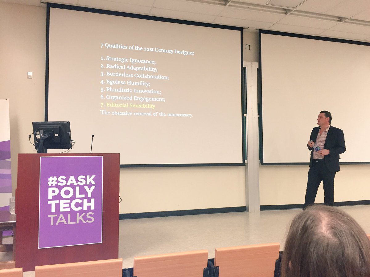 SaskPolytech's tweet photo. We are editors - taking bits of information and giving them new life. #saskpolytechtalks #editorialsensibility https://t.co/rZn0HRzYAP