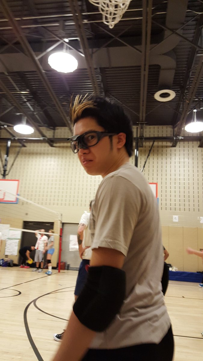 Remaster_Chief's tweet photo. Do you think Tsukishima will get mad if I use is new glasses for practice? #SportsPromNYC #WhyNotNoya https://t.co/I06EJqpUdX