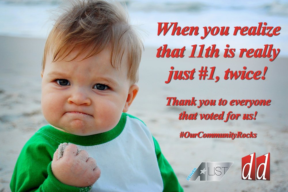 ddpizza's tweet image. We placed 11th out of 150 pizzerias in the #DenverAList! It's better when you realize that 11th is just #1, twice! …
