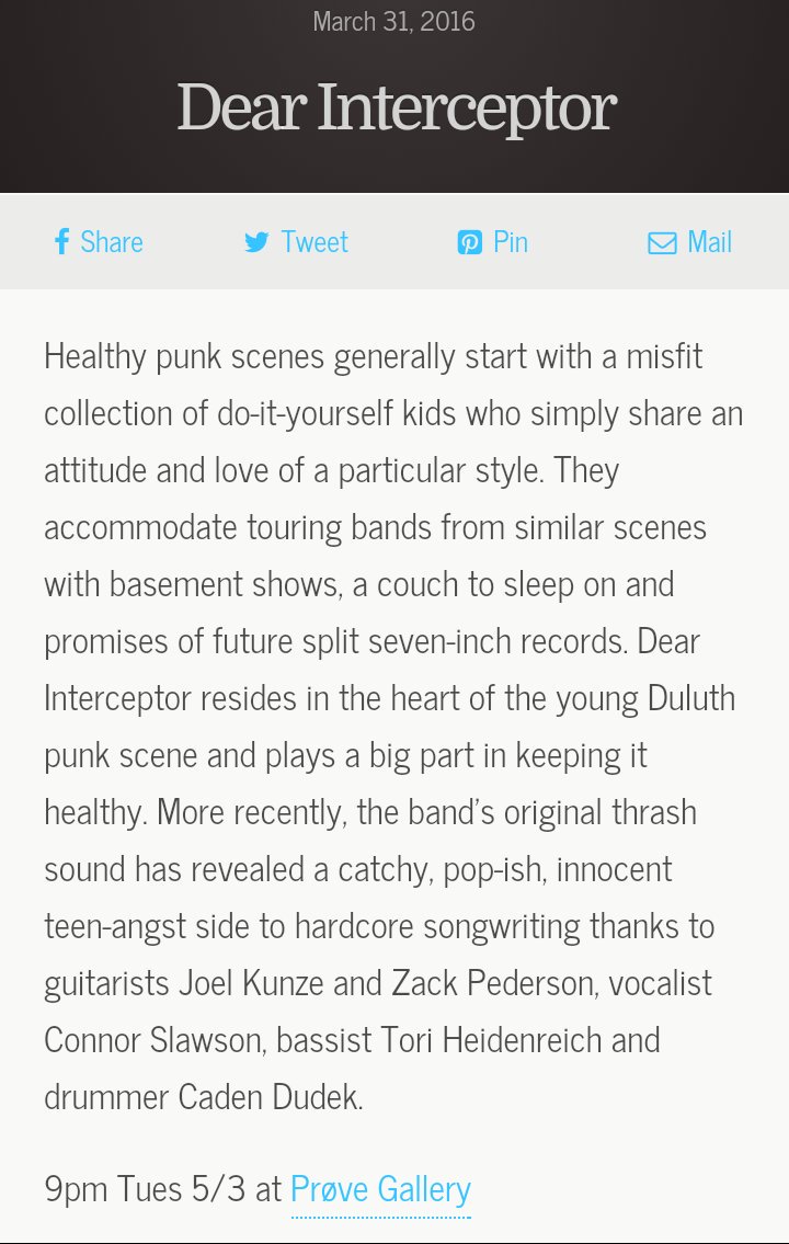 Check out our slot in the Duluth Homegrown Festival!