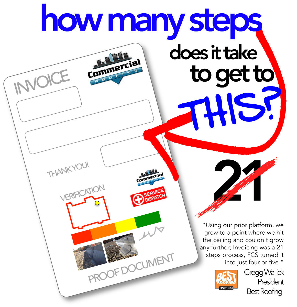 FCS_Roofing's tweet photo. Invoicing taking you 21 steps? Bring it down to 4 or 5 with FCS
https://t.co/QrL50CX1R9 https://t.co/cOgHVlu4As