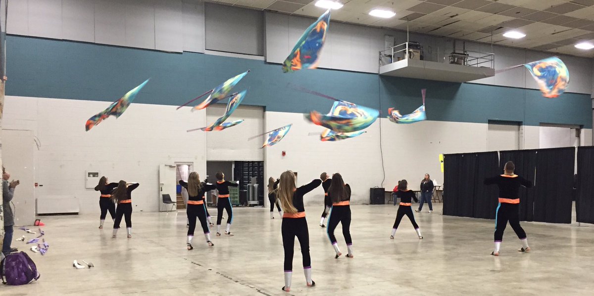 WARM UP! 25 minutes to showtime!!! #wgi2016 #wgi #WGI #wgicolorguard #wgidayton