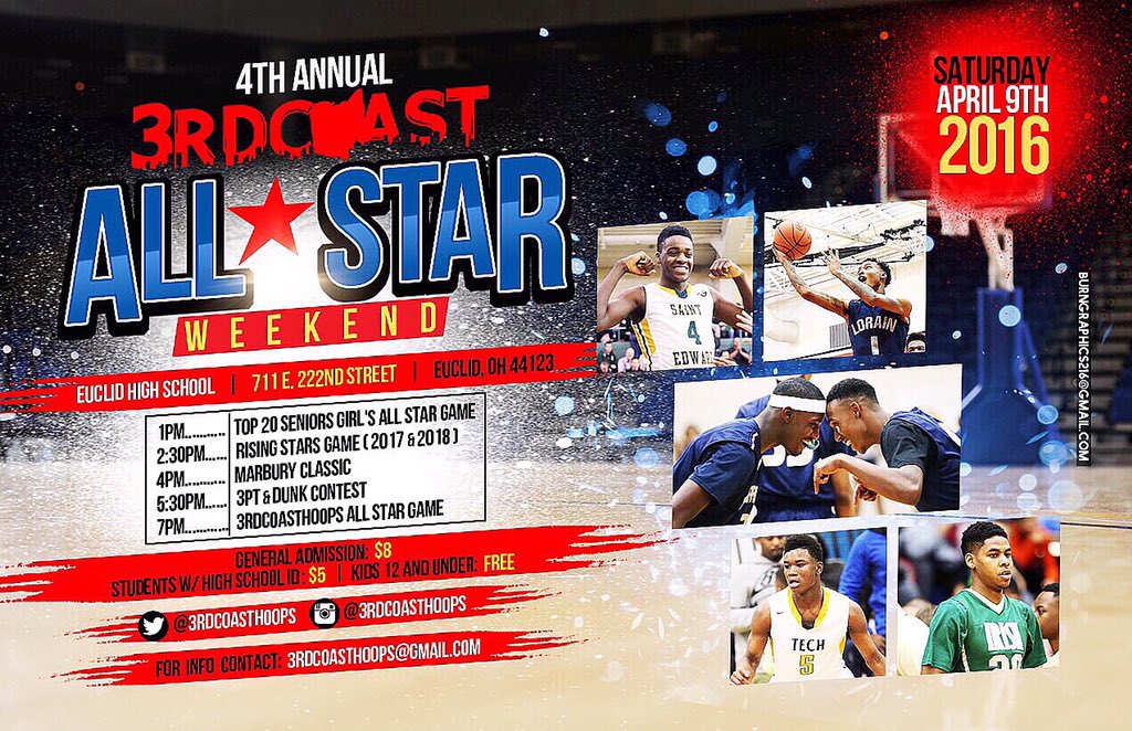 clevelandampro1's tweet image. 2016 @3rdcoasthoops All Star Game Shirts. Event is this Saturday at Euclid High School doors open up at 1:30 pm