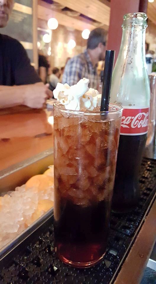 CarolinaDurham's tweet photo. Try Bar Virgile's 'A Night at the Movies' — @CarolinaDurham popcorn, rum &amp; Luxardo Cherry Coke — during @FullFrame https://t.co/d1hq2Uclnu