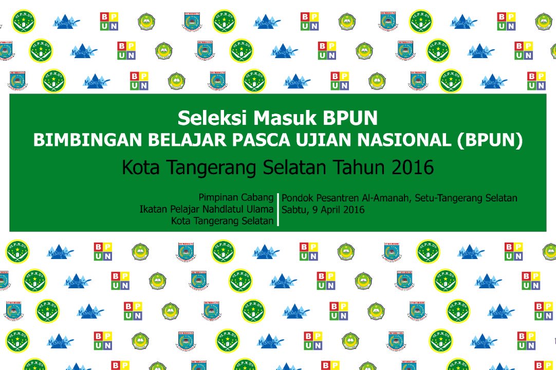 BPUN Tangsel '16 tweet media