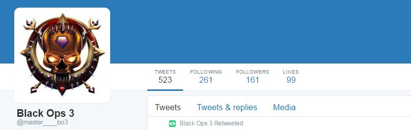 RogerNodge's tweet photo. @shotzilla_gamin You should put this Bitch on blast for scamming kids #BO3 #MasterAccount #BlackOps3 #comeseemebitch https://t.co/p6zD4UCQFl