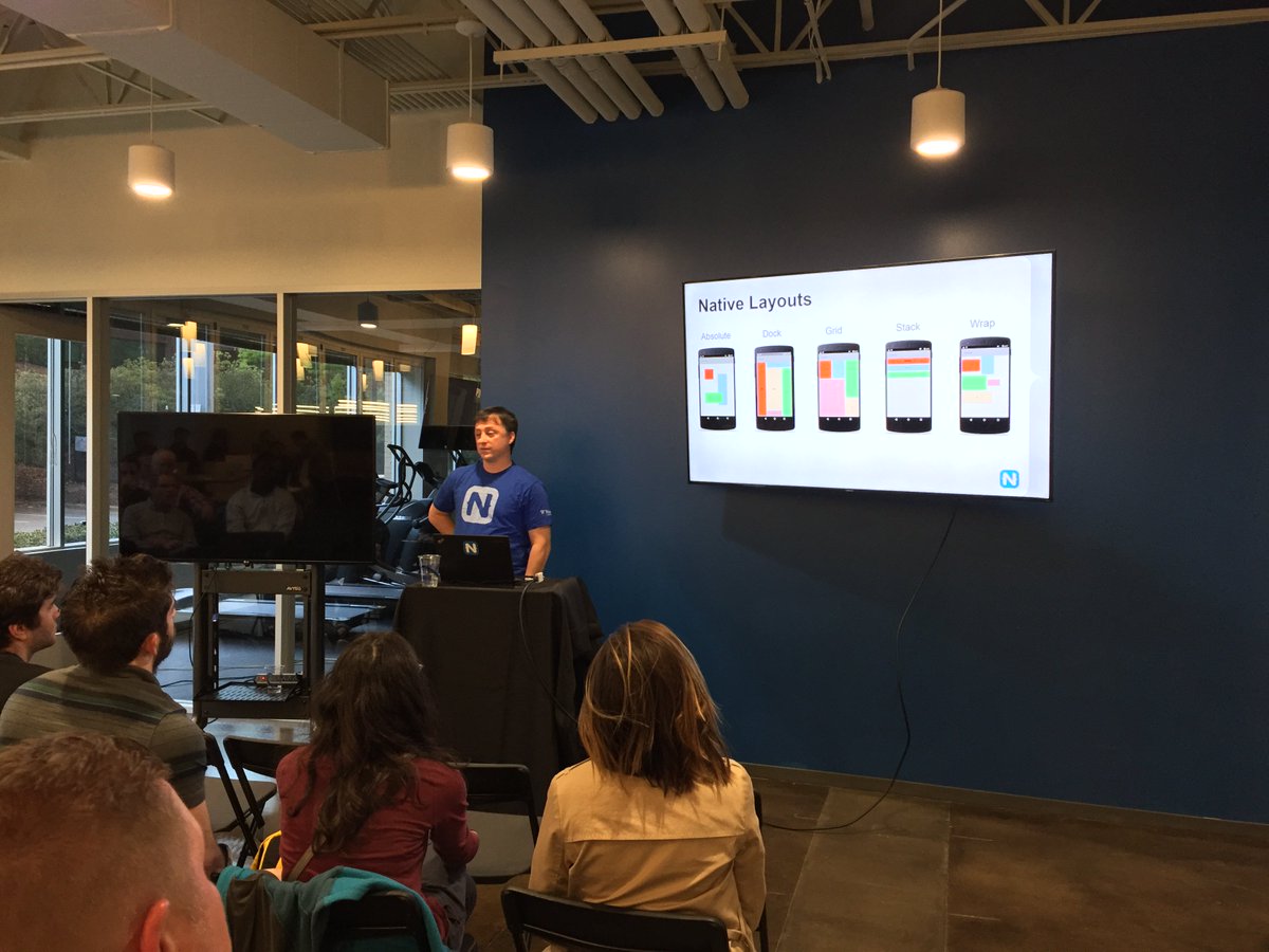 trianglejs's tweet image. Thank you @TheSelectGroup for hosting tonight meetup and @DanWilson for presenting on @nativescript