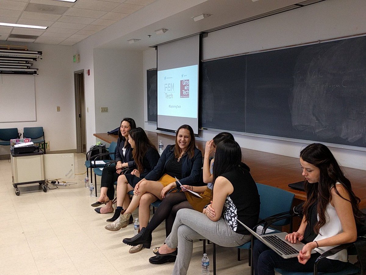 FEMTechBerkeley's tweet image. Some of our lovely panelists! @GITSF #ExploringTech