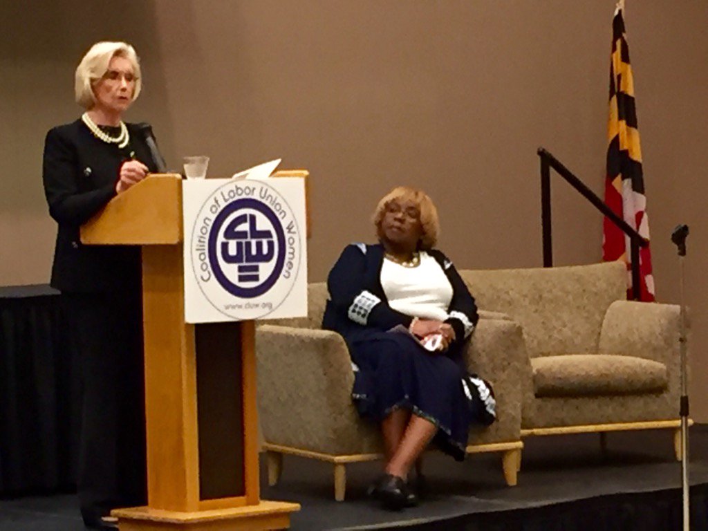 TanyaHutchins's tweet photo. Lilly Ledbetter is speaking at @CLUWNational's Executive Board meeting at the Tommy Douglas Conference Center. https://t.co/8KO2MPVTk4