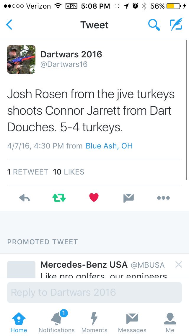 TheJive_Turkeys's tweet photo. Why wasn't our kill reported in all caps???  #favoritism? @Dartwars16 https://t.co/zZQjUwtxLx