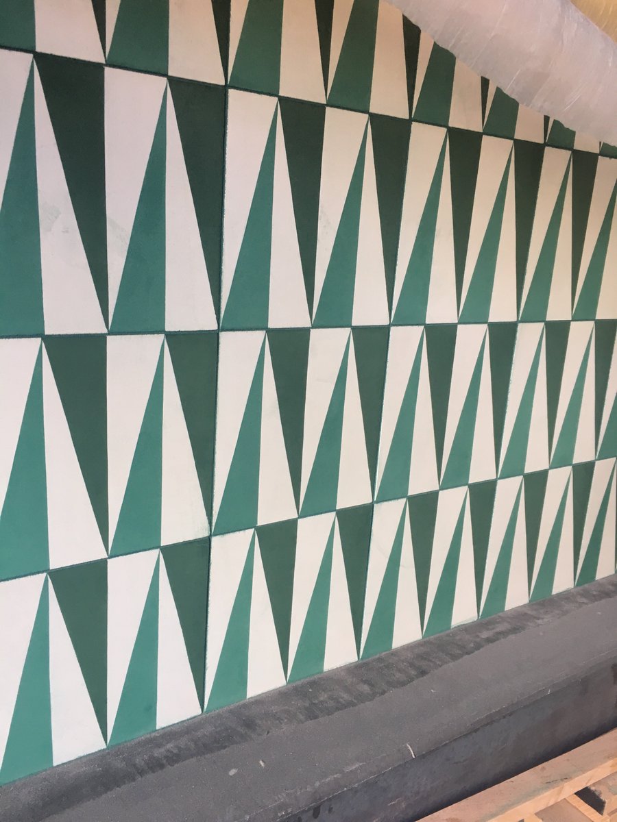 CoevalStudio's tweet photo. Tile envy! Sneak peek of bar front of hot new lounge coming very soon to Uptown Dallas by #coevalstudio #teamcoeval https://t.co/OtJq4jr1Dw