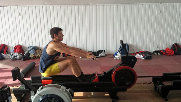 MaristRowing's tweet image. Windy afternoon, so we're using our @SliderDynamic to take good strokes on land.