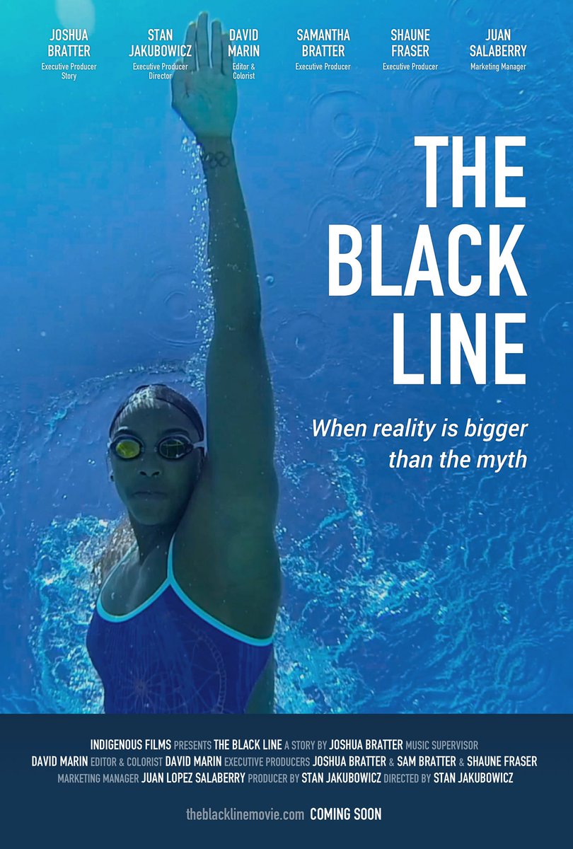 RowdyGaines's tweet photo. #theblackline best film I've seen on minorities and sports.Destroys the myth that black people can't swim @stajak https://t.co/TSRwAzKxsw
