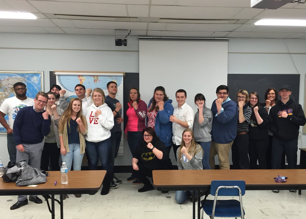 colemanmichelle's tweet photo. #COM1120 students persuaded to be a part of the @enditmovement because of one speech. #proudprof https://t.co/1PTsSxkdVF