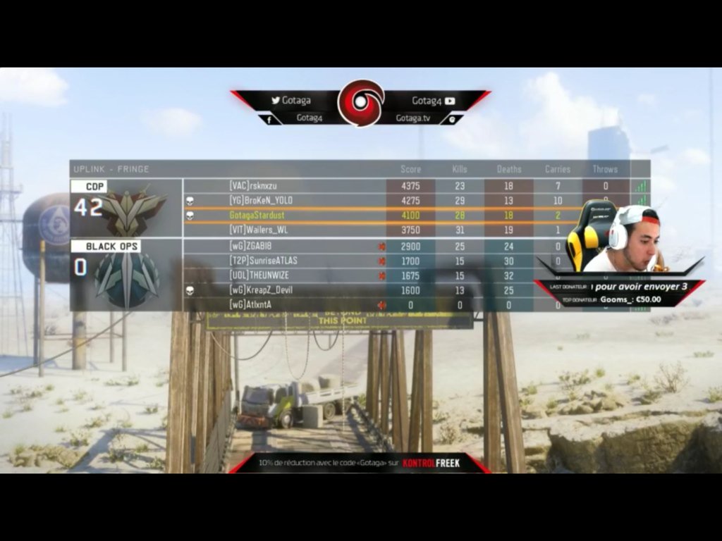 JrMaestro19's tweet photo. Gg le 42-0 new Record !!! @Gotaga https://t.co/uRA4niGgs4