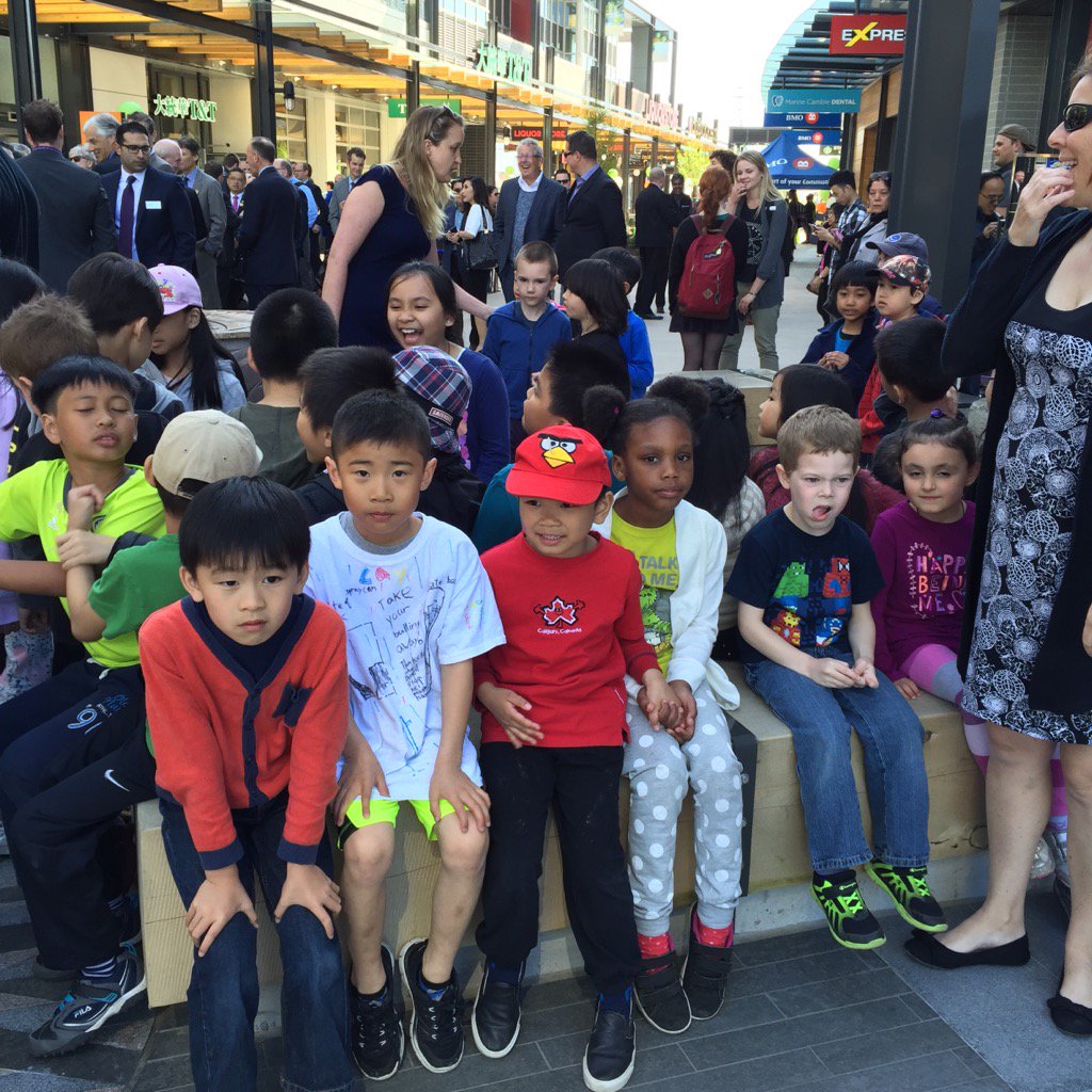 The children from Sir Wilfred Laurier Elementary are here to participate in all of today's fun!