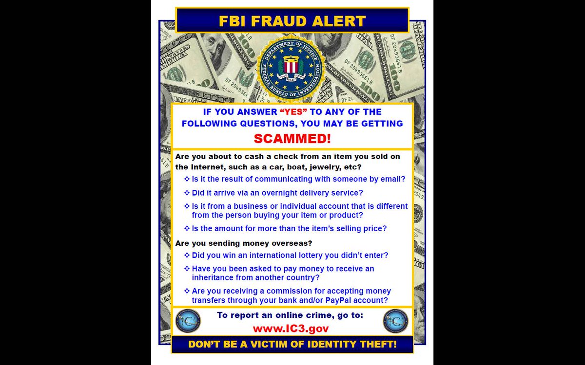 LAPDHollywood's tweet photo. Scam alert! Be aware. #DontCashThatCheck #Inheritance #LotteryWinner https://t.co/Oa2NzZ8lVt