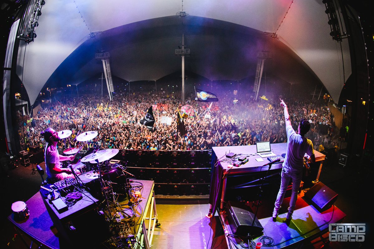 campbisco's tweet photo. #TBT - @BigGigantic owning the Electric City in 2015. Can you feel it? #CampBisco #ThrowbackThursday https://t.co/hVFRGbXFh8