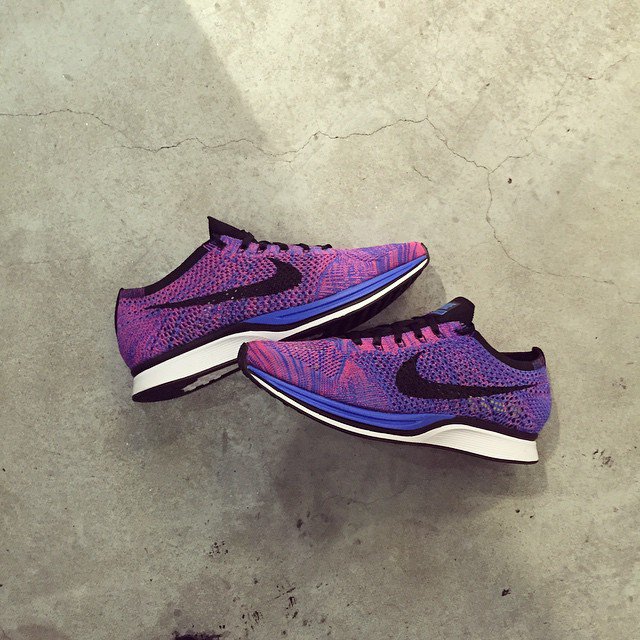 nike flyknit racer indigo