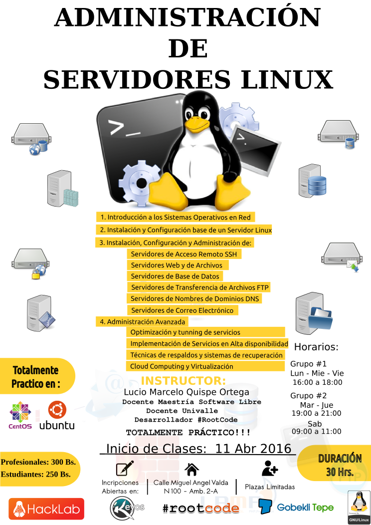 RootCodeBolivia's tweet image. Un curso muy esperado por mucha gente, esta listo para iniciar, no hay muchas plazas!!! apresurate!!!