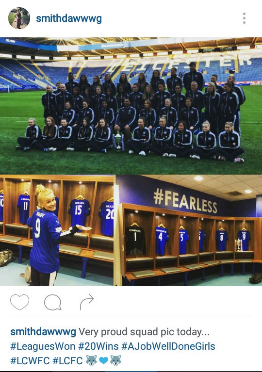 Smithdawwwg's tweet photo. Successful season.. 🐺💙🐺 @LCFC @LCWFC_official https://t.co/PC1fs0LE7U