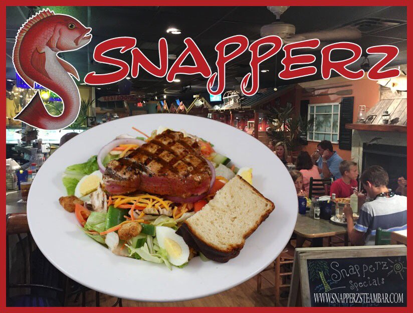 SnapperzM's tweet photo. This is what Tuna Salad is supposed to look like. #tunasalad #snapperz #freshtuna #searedtuna https://t.co/tDvi0xiGtG