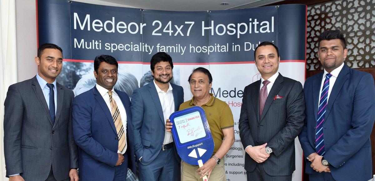 dubaiing's tweet photo. Cricketing legend Sunil Gavaskar visits Dubai based Hospital
https://t.co/aIBAsxI5OO
@Medeor24x7Dubai https://t.co/iSeOq7XEAd