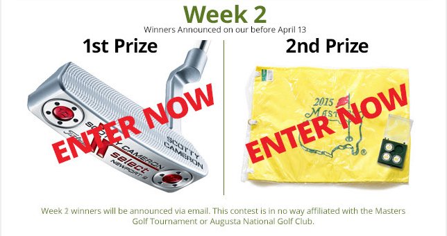 2ndSwingGolf's tweet photo. Week two of our #AugustaContest has begun! Enter now right here: https://t.co/nbEmlwu4up https://t.co/MqEdOkOUTK