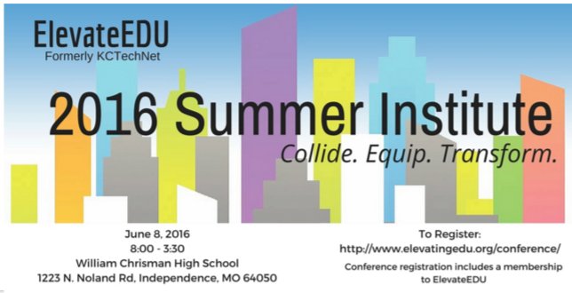 isdpd's tweet photo. ElevateEDU, June 8, 2016, 8:00-3:30, at William Chrisman. Registration is $75. https://t.co/qCVvIfnj2B https://t.co/sD8FjN8Gbw