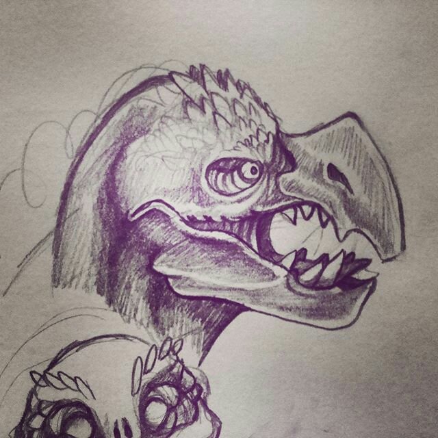 Daoneeyedbear's tweet photo. Just some doodles in my sketchbook #Drawing #Doodle #Artwork #Art #Sketches #Monster #Creature #Reptiles #Dragons https://t.co/4qWp49ZN7r