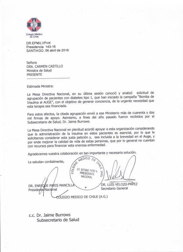 hermesgamonal's tweet photo. La directiva nacional del Colegio Médico poya #bombadeinsulinaalAUGE @IgnaciaMontt @CarolaBezamat https://t.co/i6Q0N7jfQi