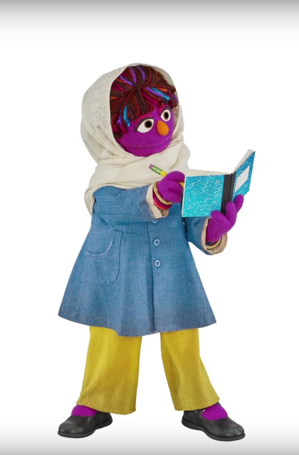 TheMarySue's tweet photo. #Zari is the first Afghan muppet! She appears on #BaghcheSimsim, Afghanistan's #SesameStreet https://t.co/ueqtNK6HhV https://t.co/2HycZDMFOI