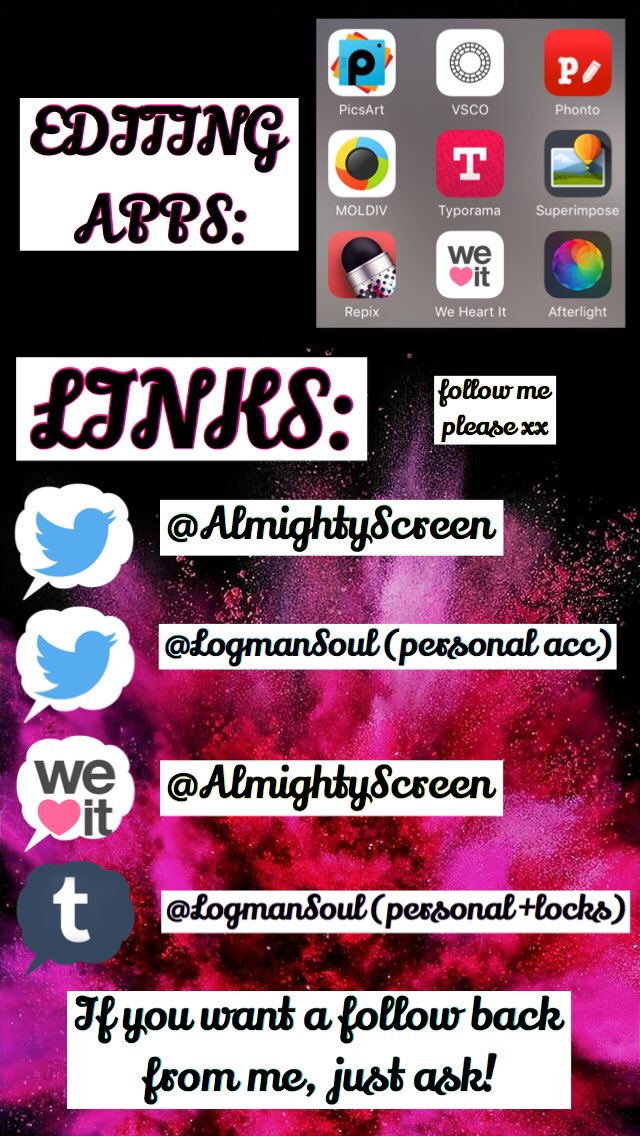 AlmightyScreen's tweet image. Hi and welcome, love 💗

🚩Rt/Fav if you read this🚩

💌 My DMs open for everyone.

THANKS FOR FOLLOW 😻
Love you guys хх