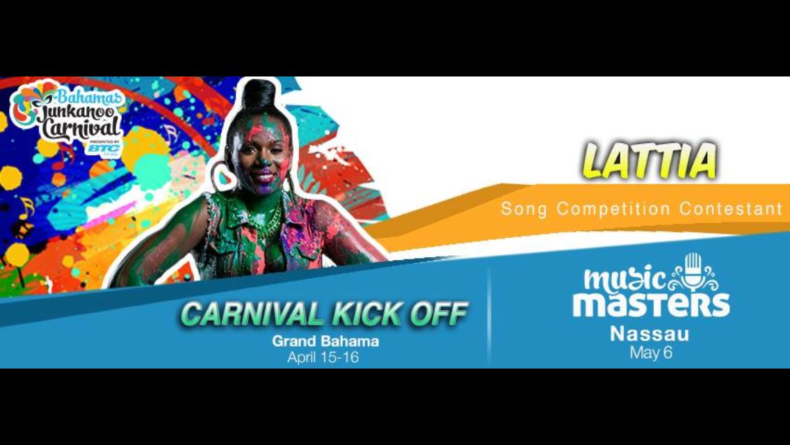 LattiaMusic's tweet photo. Freeport Grand Bahama be there!#BahamasJunkanooCarnival2016 #BMM16 #MusicMasters #MashUpThePavement #WhateverGoes https://t.co/HlsfXmetHY