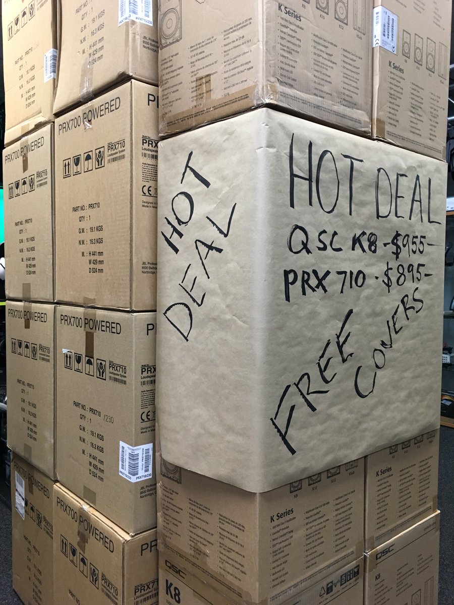 BrisbaneSound's tweet photo. We're doing hot deals on powered speakers, available in store only! https://t.co/5K21bhiJUx