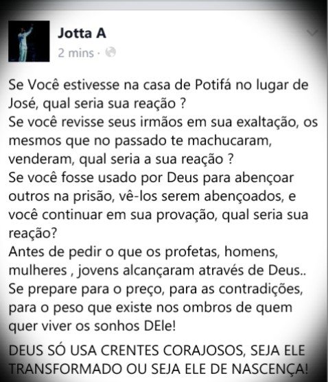 Jottaaglob's tweet photo. From @JottaWorld #Deus so usa crentes corajosos,Prepare Para o preco?God only uses brave believers R 2pay d price? https://t.co/ea9Cio0Zw4