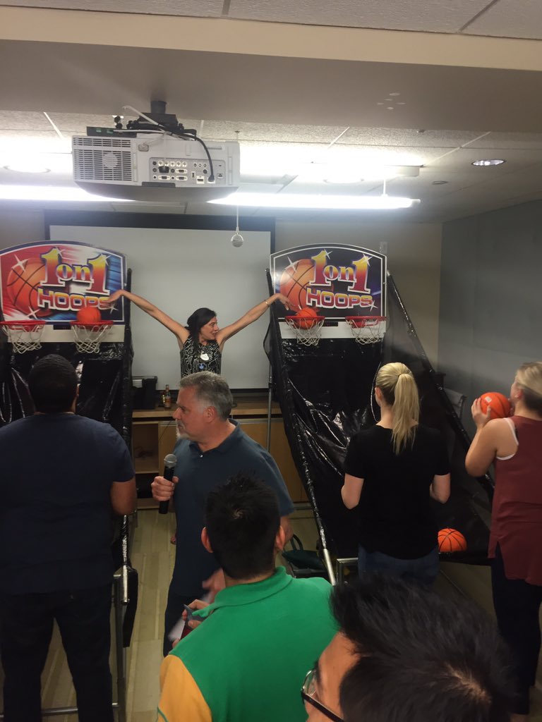 KaitlynWatkins_'s tweet photo. Hoop competition at the #DisneySeattle office! Team Super Sorcerers made it to the semis! @andreamaec https://t.co/oW11XpR13l