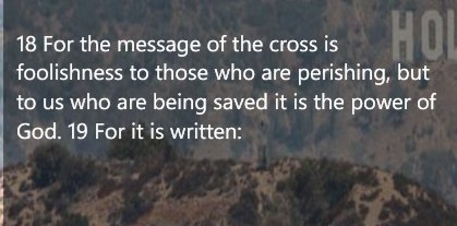 GwordsCopyPaste's tweet photo. The #message of the #cross is the power of #God to us who are being #saved # TheodorraResurrects https://t.co/TkEZ3xmvJL