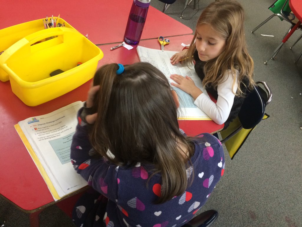 MrsMosgrober's tweet photo. This week has been all about students as teachers! Lots of partner work, #mathtalk, and collaboration! #nesgrade2 https://t.co/70Xwfubm2Q