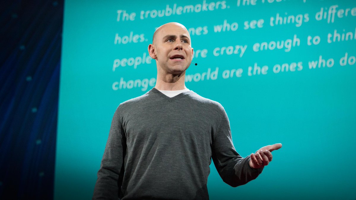 TEDTalks's tweet photo. The surprising habits of original thinkers: https://t.co/5TwNUVCrNb @AdamMGrant https://t.co/FRWR7kKaoQ