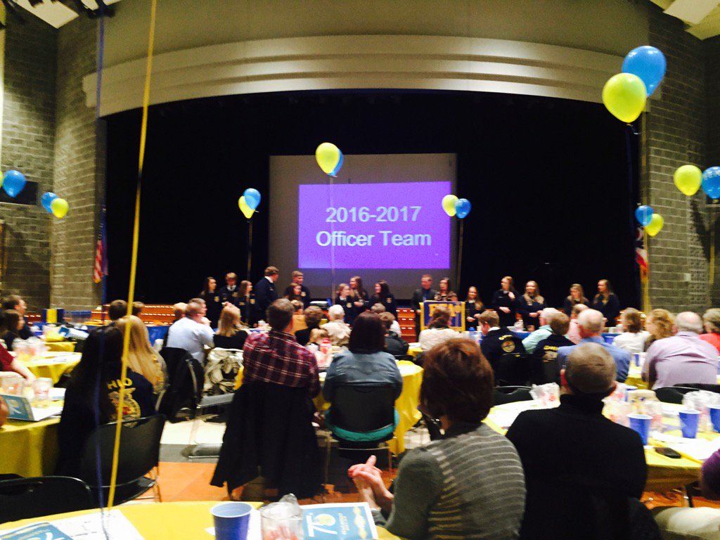 Tristarcc1's tweet photo. Congratulations to the 2016-2017 officers for the @ColdwaterFFA @Tristarcc1 FFA chapter! @jhmmlgrn - great banquet! https://t.co/SfXhcQHdv6