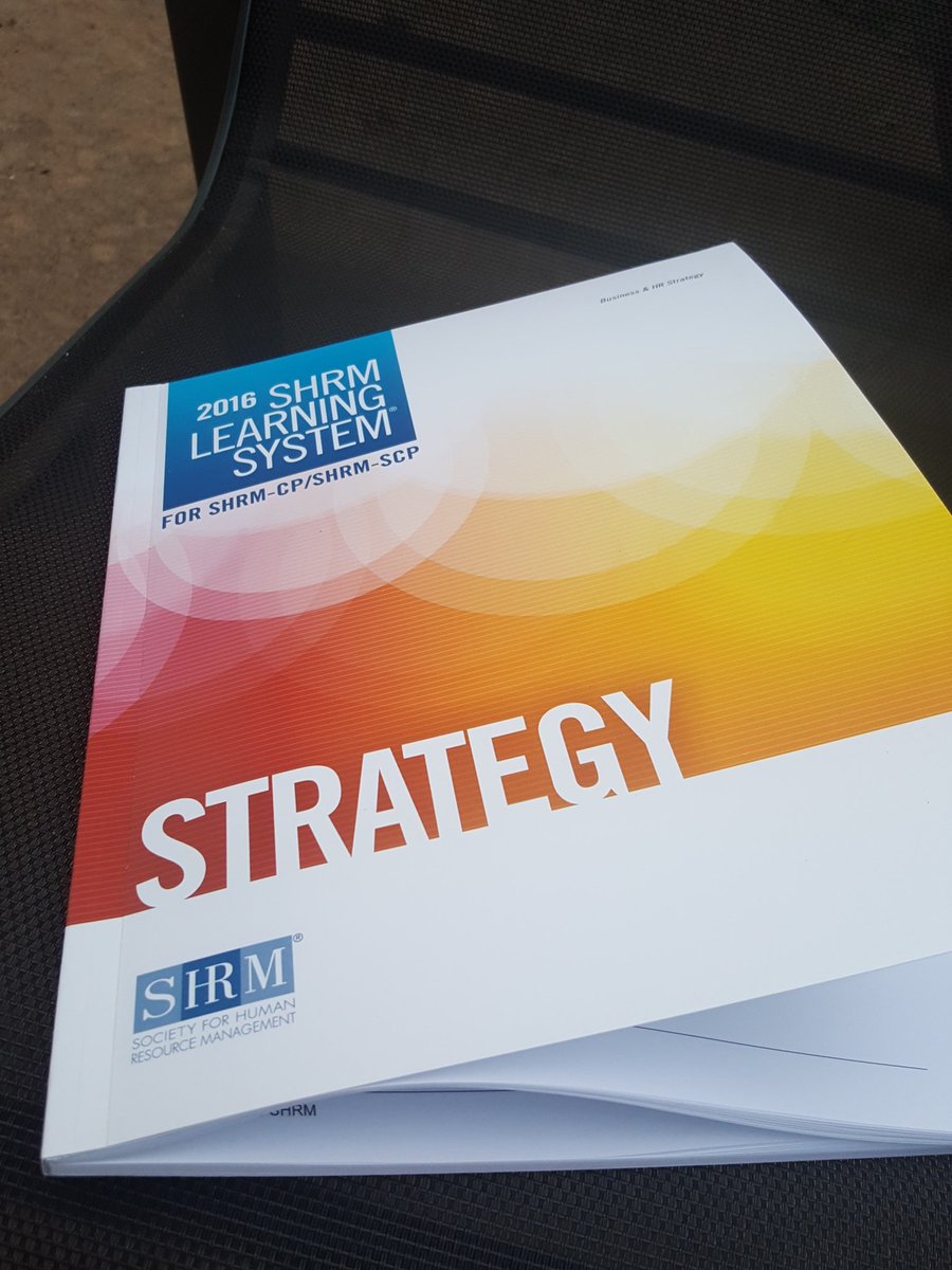 DavidnProgress's tweet image. @lrnchat #learnchat while prepping for the SHRM-SCP exam