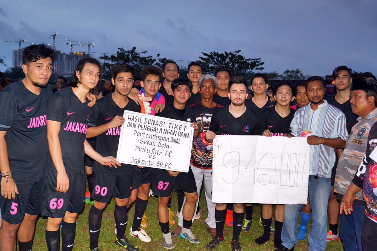 Hasil donasi tiket yg di dapat Rp. 9.465.000,- di gunakan utk pembangunan Masjid Nurul Iman 🙏🏻 #jakarta69fc