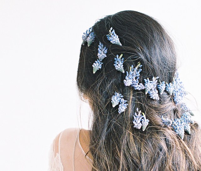Do your own Something Blue flower crown. bit.ly/1q2MZaA