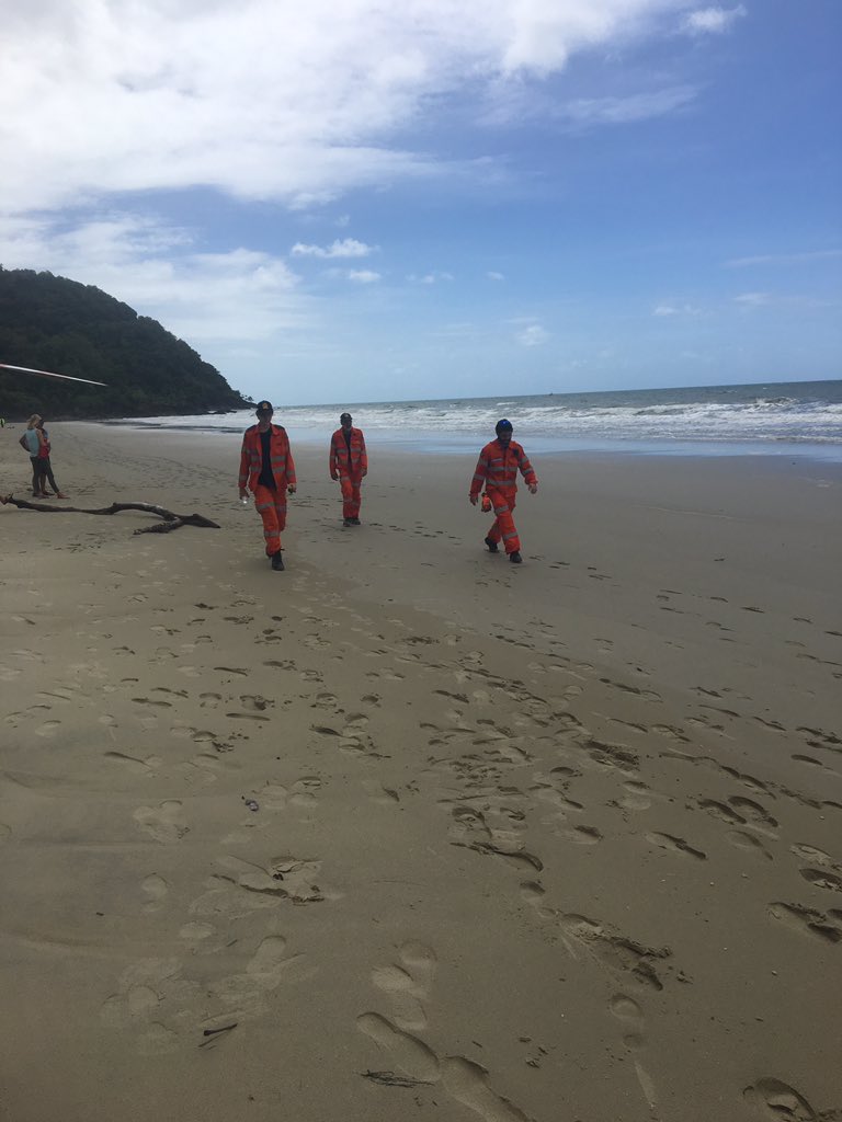 SES have recovered fruit and water bottles on Noah Beach which could be from crashed chopper <a href="/TheCairnsPost/">Cairns Post</a>
