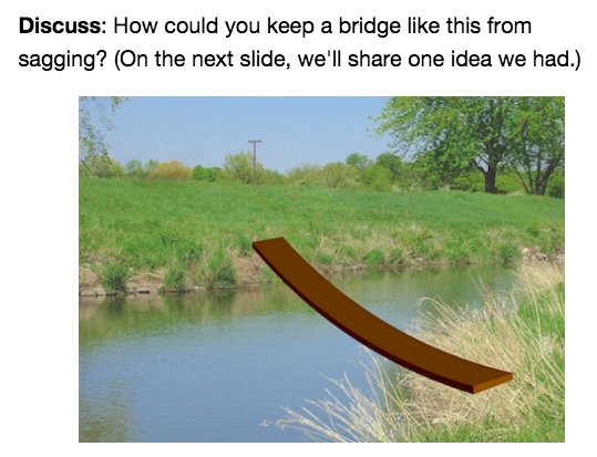 RoomA103atClark's tweet photo. Our next mystery! We had our first discussion today around this. Tomorrow, we build bridges! #mysteryscience https://t.co/puo4Xw5A5d